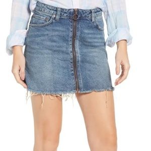 We The Free Denim Mini Skirt